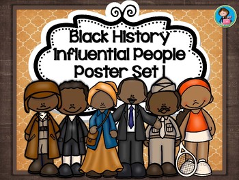 Preview of Black History Influential People Poster Set 1