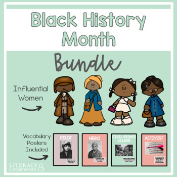 Preview of Black History Influential Women Activities Bundle