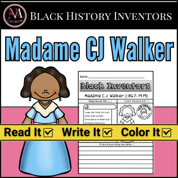Preview of Black History Inventors | Madame C.J. Walker