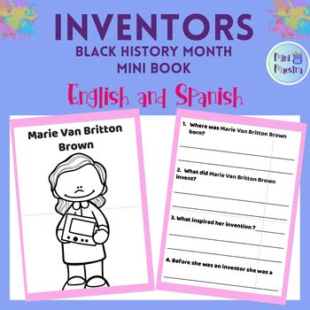 Preview of Black History Inventors Mini Book
