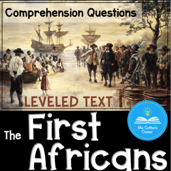 Preview of Black History - Jamestown - Leveled Reading Passage - Comprehension Questions