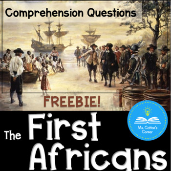 Preview of Black History - Jamestown - Leveled passage - Reading Comprehension Questions
