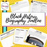 Black History Leaders Biography Timelines Research Project