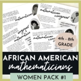 Black History Leaders - Mathematician Women Pack #1 - Biog
