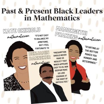 Black History Leaders Posters by Mona Math | TPT