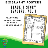 Black History Leaders Vol 1, Biography Posters - Black His