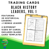 Black History Leaders Vol 1, Trading Cards Activity - Blac