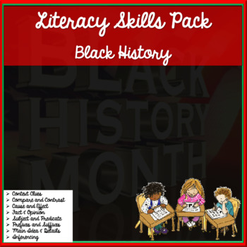 Preview of Black History Literacy Worksheets