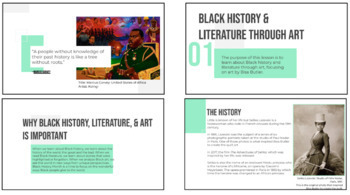 Preview of Black History & Literary Analysis Through Visual Art - Black History Month ELA