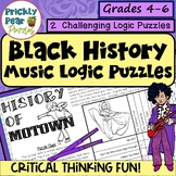 Black History Logic Puzzles - Music History - Critical Thi