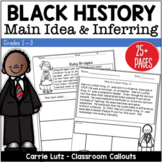Black History  Making Inferences & Main Idea Passages