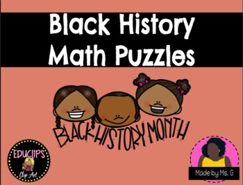 Preview of Black History Math Puzzles