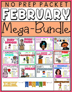 Preview of Black History Mega-Bundle - February Reading Comprehension Book Companion Speech