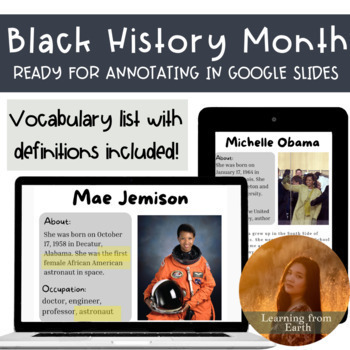 Preview of Profiles of Influential African American People in History | Black History Month