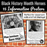 Black History Month - 15 Information Posters for Wall Disp