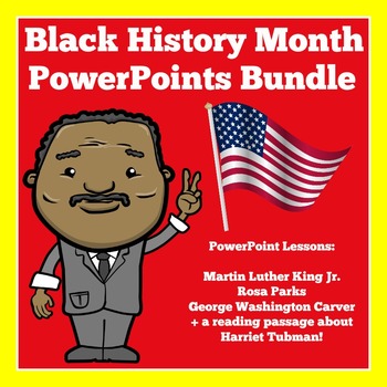 Preview of Black History Month PowerPoints Lessons PPTS BUNDLE 1st 2nd 3rd 4th 5th Grade