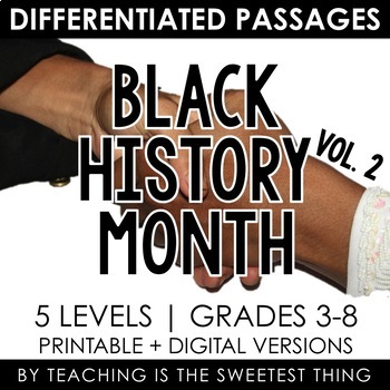 Preview of Black History Month: Passages (Vol. 2) - Distance Learning Compatible