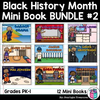 Preview of Black History Month #2 Mini Book Bundle for Early Learners
