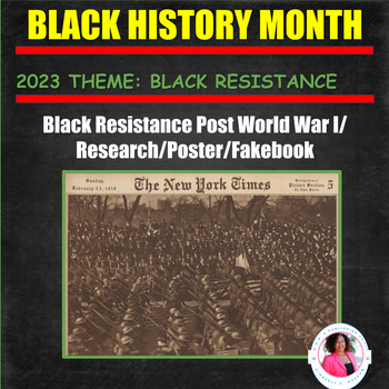 Preview of Black History Month 2023: Black Resistance During Post WWI   
