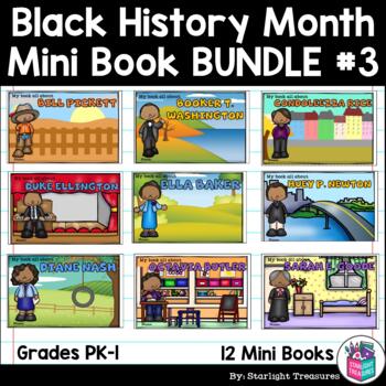 Preview of Black History Month #3 Mini Book Bundle for Early Learners