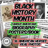 Black History Month Biographies: African-American Reading Bulletin Board Posters