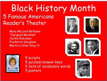 Preview of Black History Month:  5 Famous Americans Reader's Theater Scripts