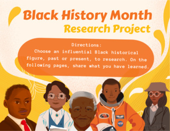 Preview of Black History Month 5 Paragraph Biography Essay Instructions/Guide - NO PREP