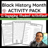 Black History Month ACTIVITY PACK for Upper Elementary (12