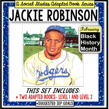 Preview of Black History Month | Jackie Robinson I ADAPTED BOOK for Special Education