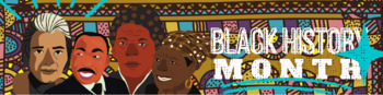 Preview of Black History Month ANIMATED Virtual BANNER | GOOGLE CLASSROOM BANNER