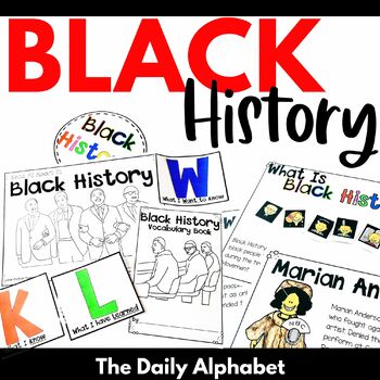 Preview of Black History Month Research Writing Coloring Activities