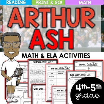 Preview of Black History Month Reading & Math Activities | Arthur Ashe
