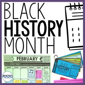 Preview of Black History Month Activities - Biographies, Calendar, Black History Project
