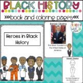 Preschool Black History Month Activities: Book/slides and coloring pages