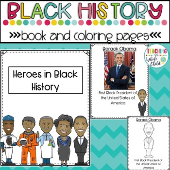 Preview of Free Black History Month Activities: Book/slides and coloring pages