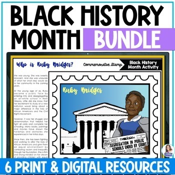 Preview of Black History Month Activities - Bulletin Board - Bellringers - Projects - Decor