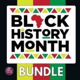 Black History Month Activities Bundle: coloring, writing, reading, vocabulary