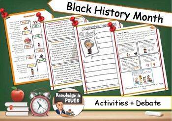 Preview of Black History Month | Activities + Debate | For Kids