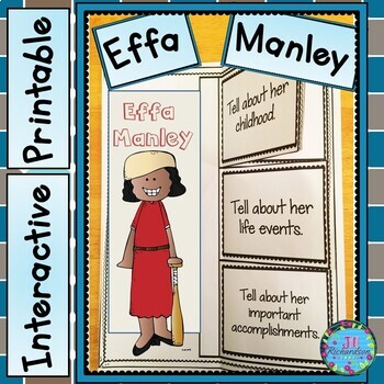 Preview of Biography Template Effa Manley Women's History Month Project ESL Social Studies