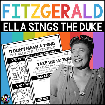 Preview of Ella Fitzgerald Sings the Duke Music Break | Black History Month Activities