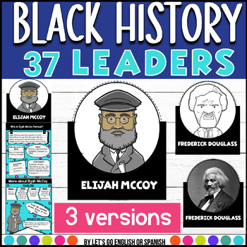 Preview of Black History Month Activities  Famous Afro-Americans - Research Banners BUNDLE