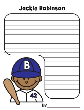 Black History Month Activities - Jackie Robinson Writing and Craft, Cut ...