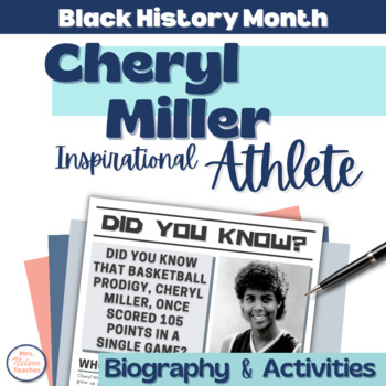 Preview of Black History Month Biography - Cheryl Miller - Black Athletes