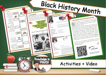 Preview of Black History Month | Activities + Music + Debate