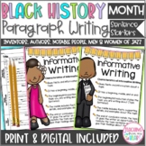 Black History Month Activities | Paragraph Writing Biograp