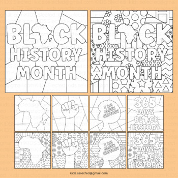 Black History Month Activities Pop Art Coloring Projects Math Craft ...