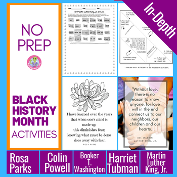 Preview of Black History Month Activities  - Quotes, Posters, Puzzles, Bookmarks