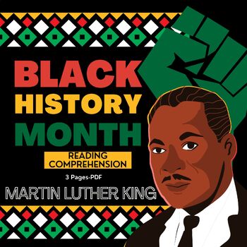 Preview of Black History Month Activities Reading Comprehension Passages and writing prompt