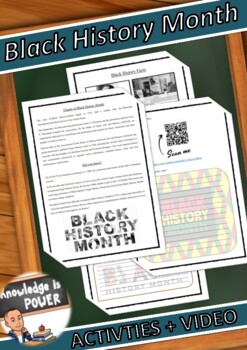 Preview of Black History Month Activities + Video + Debate | Black History Month