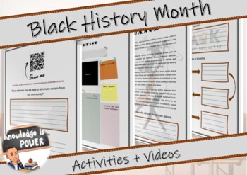 Preview of Black History Month | Activities + Videos + Biographies + Theme of the Year